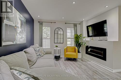 37 Point Hope Place, Whitby, ON - Indoor Photo Showing Living Room With Fireplace