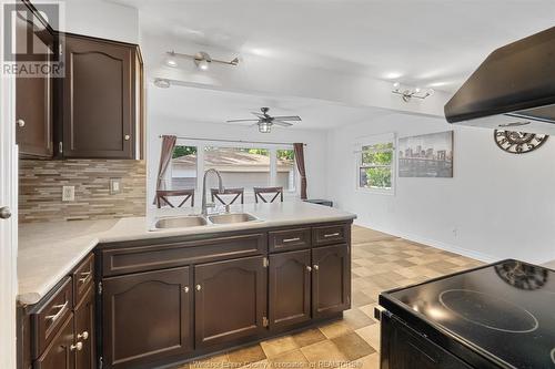 1229 Fairview Boulevard, Windsor, ON - Indoor Photo Showing Kitchen With Double Sink