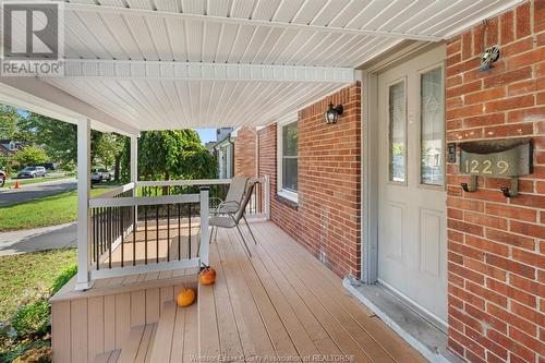 1229 Fairview Boulevard, Windsor, ON - Outdoor With Deck Patio Veranda With Exterior