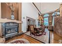 15907 91 St Nw, Edmonton, AB  - Indoor Photo Showing Living Room With Fireplace 