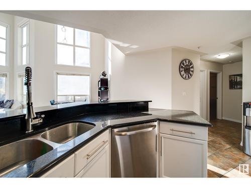 #504 10033 116 St Nw, Edmonton, AB - Indoor Photo Showing Kitchen With Double Sink