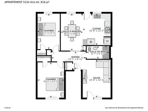 Plan (croquis) - 5154  - 5156 Av. Jeanne-D'Arc, Montréal (Rosemont/La Petite-Patrie), QC 