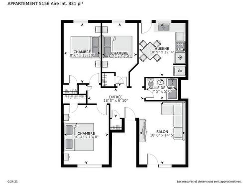 Plan (croquis) - 5154  - 5156 Av. Jeanne-D'Arc, Montréal (Rosemont/La Petite-Patrie), QC 