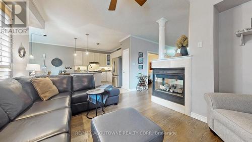 14 Saffron Crescent, Brampton, ON - Indoor Photo Showing Living Room With Fireplace