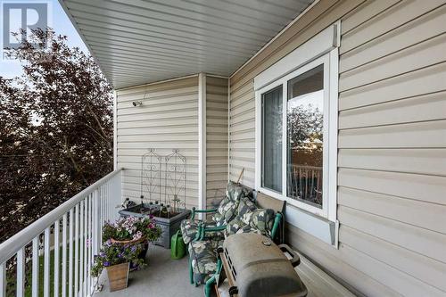 Balcony with gas line for bbq - 2210, 11 Chaparral Ridge Drive Se, Calgary, AB 