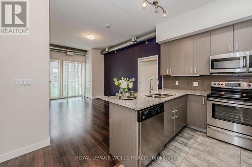 H201 - 62 Balsam Street, Waterloo, ON - Indoor Photo Showing Kitchen With Double Sink