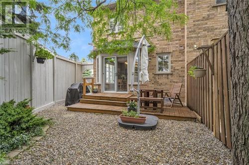 Fully fenced yard with deck - 5555 Prince William Drive Unit# 20, Burlington, ON 