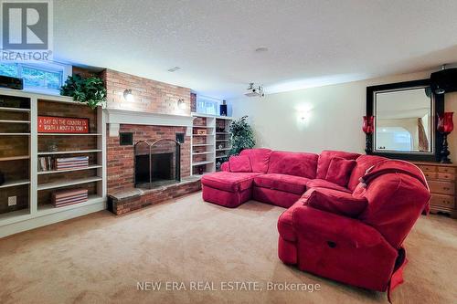 4100 Ennisclare Drive, Milton, ON - Indoor Photo Showing Living Room With Fireplace