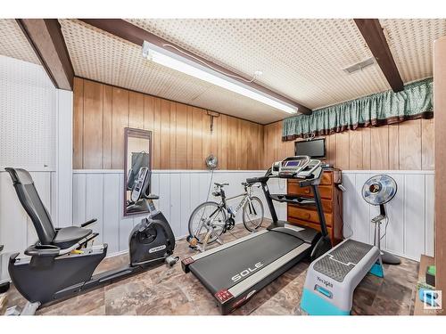 8704 90 Av Nw, Edmonton, AB - Indoor Photo Showing Gym Room