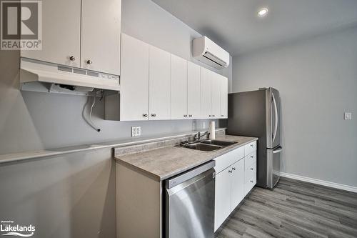 Studio - 410 Etwell Road, Huntsville, ON - Indoor Photo Showing Kitchen With Double Sink