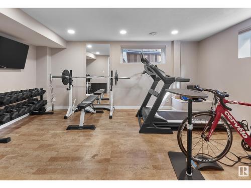 9803 145 St Nw, Edmonton, AB - Indoor Photo Showing Gym Room