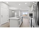 737 Mattson Drive Sw Sw, Edmonton, AB  - Indoor Photo Showing Kitchen With Stainless Steel Kitchen With Double Sink With Upgraded Kitchen 