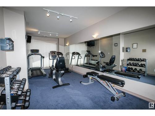 #703 9741 110 St Nw, Edmonton, AB - Indoor Photo Showing Gym Room