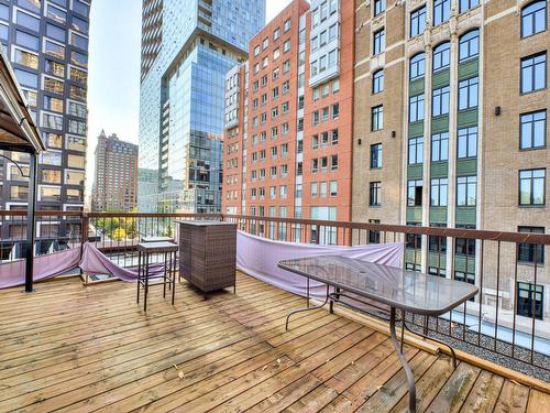 Patio - 401-1073 Rue De Bleury, Montréal (Ville-Marie), QC - Outdoor With Deck Patio Veranda