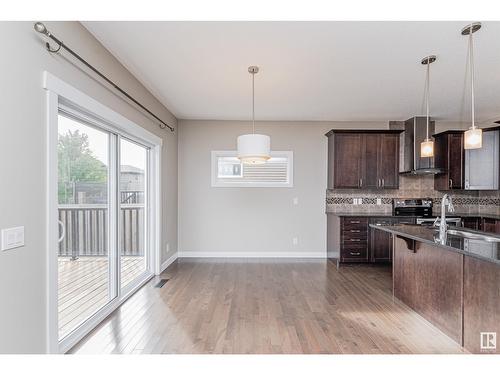 8815 218 St Nw, Edmonton, AB - Indoor Photo Showing Kitchen With Double Sink With Upgraded Kitchen