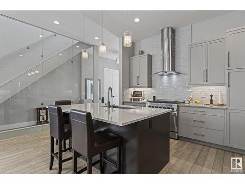 10107 138 St Nw, Edmonton, AB - Indoor Photo Showing Kitchen With Upgraded Kitchen