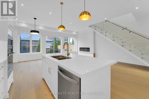 386A Rimilton Avenue, Toronto, ON - Indoor Photo Showing Kitchen With Double Sink With Upgraded Kitchen