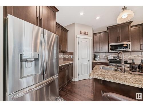 17103 122 St Nw, Edmonton, AB - Indoor Photo Showing Kitchen With Stainless Steel Kitchen With Double Sink With Upgraded Kitchen