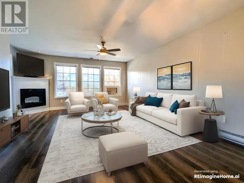 5052 Riverview  Road Unit# 4001A, Fairmont Hot Springs, BC - Indoor Photo Showing Living Room With Fireplace