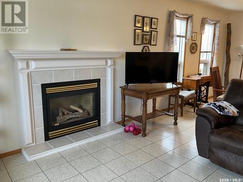 324 5Th Street N, Nipawin, SK - Indoor Photo Showing Living Room With Fireplace