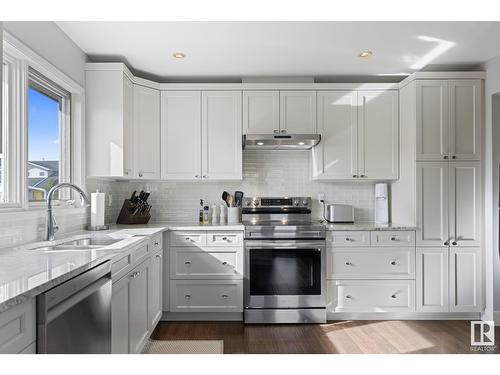 4347 147 St Nw, Edmonton, AB - Indoor Photo Showing Kitchen With Double Sink