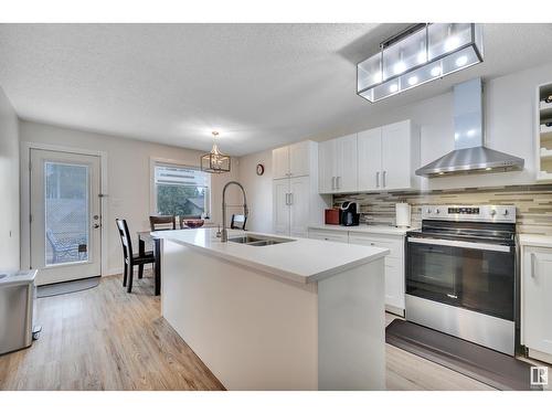 4624 13 Av Nw, Edmonton, AB - Indoor Photo Showing Kitchen With Stainless Steel Kitchen With Double Sink