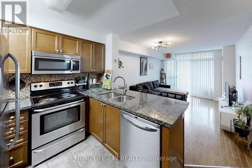 805 - 3 Michael Power Place, Toronto, ON - Indoor Photo Showing Kitchen With Double Sink