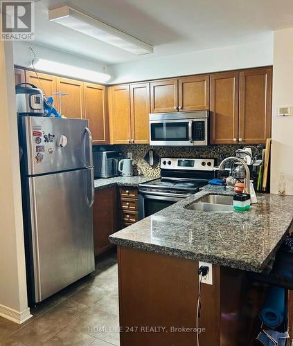 805 - 3 Michael Power Place, Toronto, ON - Indoor Photo Showing Kitchen With Double Sink