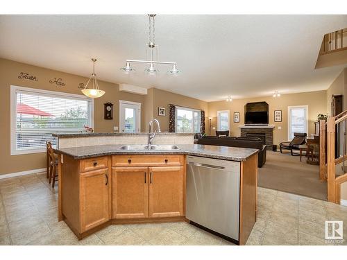 16532 61 St Nw, Edmonton, AB - Indoor Photo Showing Kitchen With Double Sink