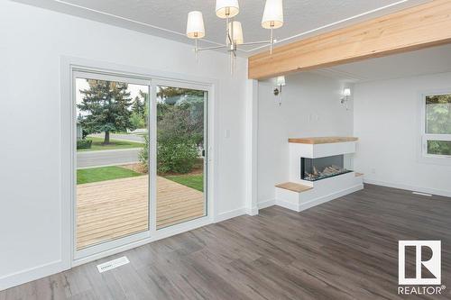 8803 145 St Nw, Edmonton, AB - Indoor With Fireplace