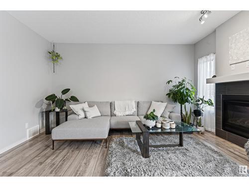 3017 Checknita Wy Sw, Edmonton, AB - Indoor Photo Showing Living Room With Fireplace