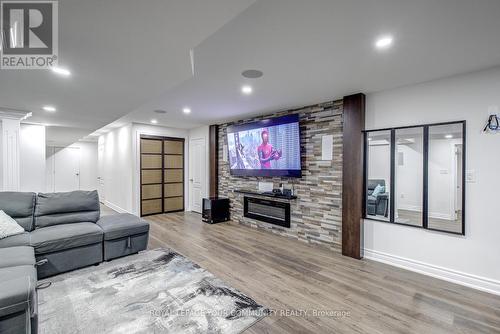 25 Silk Oak Court, Vaughan, ON - Indoor Photo Showing Living Room With Fireplace