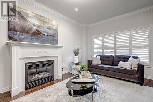 25 Silk Oak Court, Vaughan, ON - Indoor Photo Showing Living Room With Fireplace