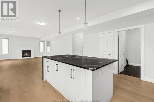 105 Bonnett Road, Amherstburg, ON - Indoor Photo Showing Kitchen With Fireplace