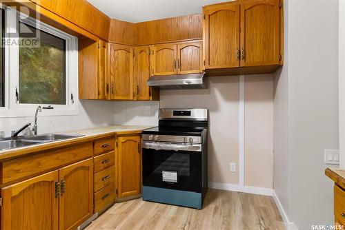 5417 2Nd Avenue N, Regina, SK - Indoor Photo Showing Kitchen With Double Sink