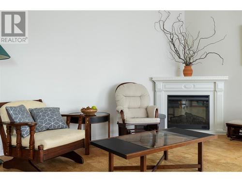 9110 Smith Road, Vernon, BC - Indoor Photo Showing Living Room With Fireplace