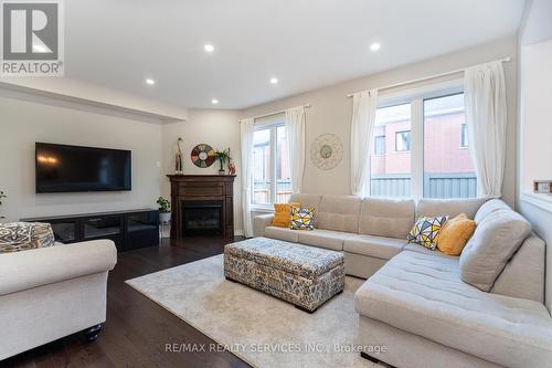 43 Fann Drive, Brampton, ON - Indoor Photo Showing Living Room With Fireplace