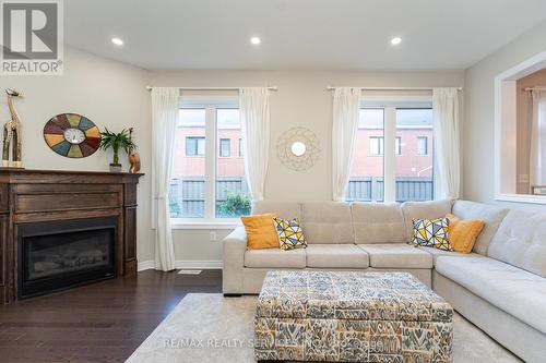 43 Fann Drive, Brampton, ON - Indoor Photo Showing Living Room With Fireplace