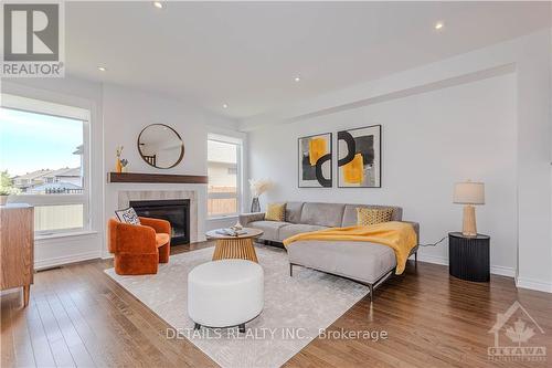 600 Triangle Street, Ottawa, ON - Indoor Photo Showing Living Room With Fireplace