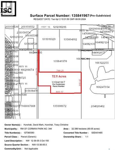 Prime Investment Land, Corman Park Rm No. 344, SK 