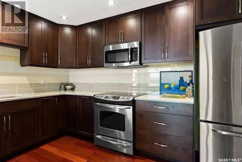 704 2300 Broad Street, Regina, SK - Indoor Photo Showing Kitchen With Stainless Steel Kitchen