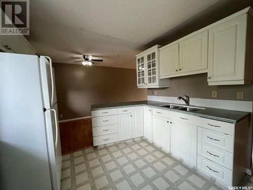 63 Yarnton Crescent, Regina, SK - Indoor Photo Showing Kitchen With Double Sink