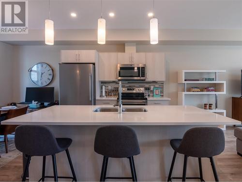 388 Eckhardt Avenue E Unit# 106, Penticton, BC - Indoor Photo Showing Kitchen With Double Sink With Upgraded Kitchen