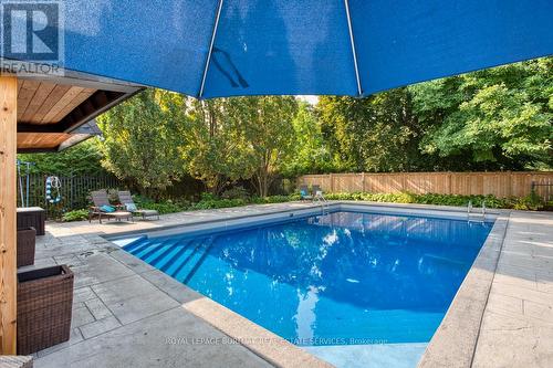 213 Penn Drive, Burlington, ON - Outdoor With In Ground Pool With Backyard