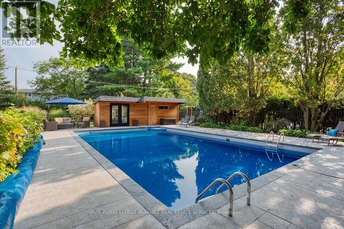 213 Penn Drive, Burlington (Roseland), ON - Outdoor With In Ground Pool With Backyard