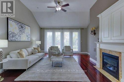 38 Brookhaven Crescent, East Garafraxa, ON - Indoor Photo Showing Living Room With Fireplace