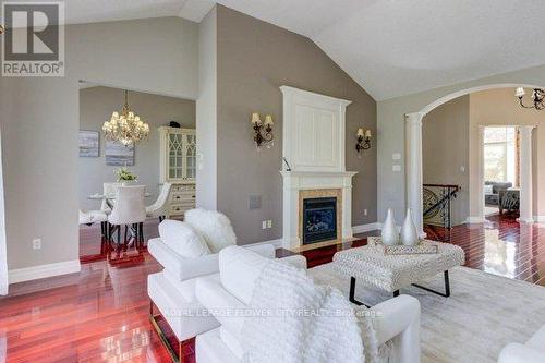 38 Brookhaven Crescent, East Garafraxa, ON - Indoor Photo Showing Living Room With Fireplace