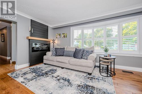 54 Gretna Drive, Brampton, ON - Indoor Photo Showing Living Room With Fireplace