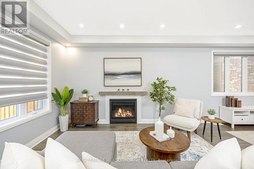 475 Violet Gate, Milton, ON - Indoor Photo Showing Living Room With Fireplace