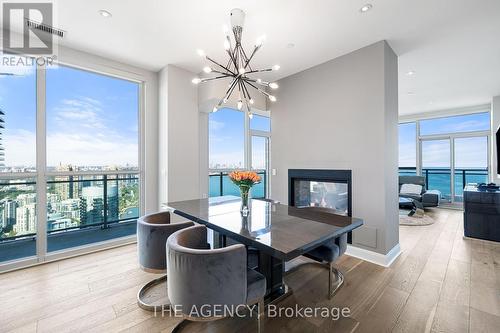 Uph4103 - 33 Shore Breeze Drive, Toronto (Mimico), ON - Indoor With Fireplace